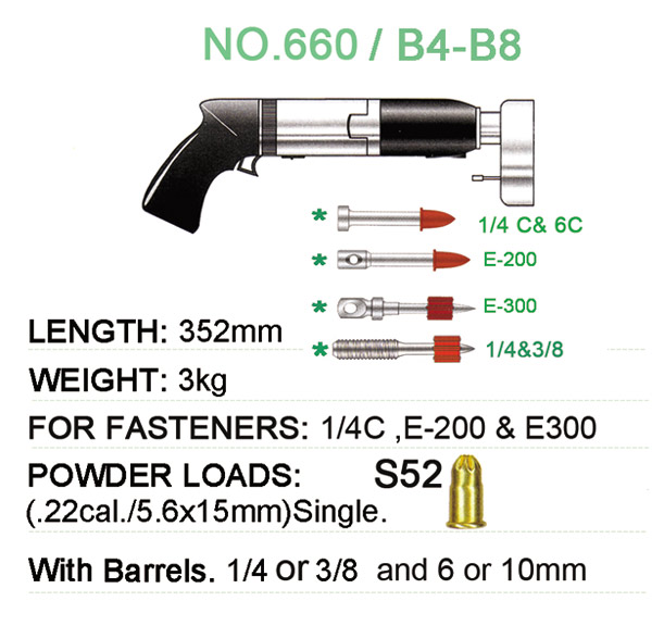 P.A. TOOLS NO.660/B4-B8